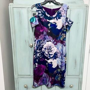 Tahari Cold Shoulder Dress